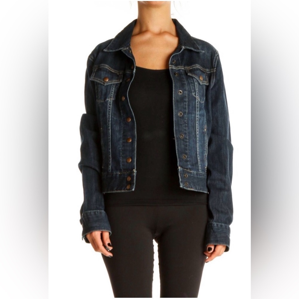 LUCKY BRAND Cotton Denim Trucker Jacket - Picture 15 of 15